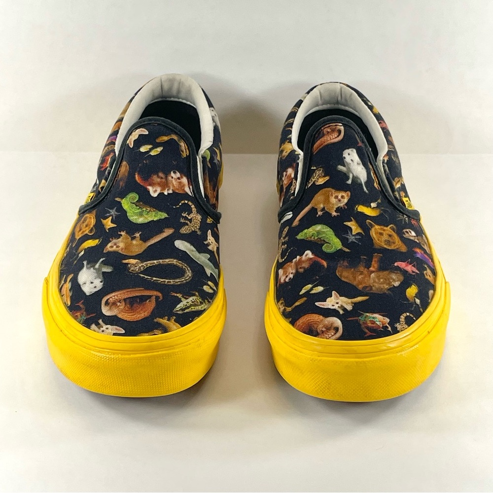 Vans Animal Print Photo Arc National Geographic Slip-On Sneakers Juniors Size 5